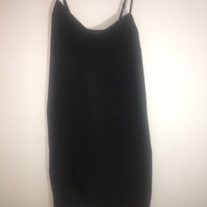 Small black and white sided striped dress